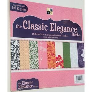 DCWV Printed Cardstock Paper 12X12, 24 Sheets of Scrapbook Paper Crafts Art